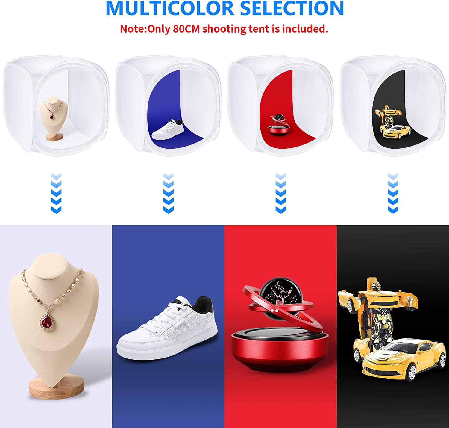 General photo Studio soft box light tent cube softbox 4x Background cloths 40cm (40)