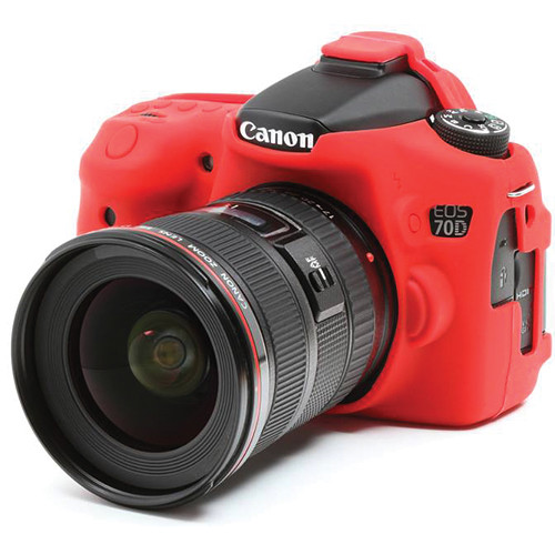 easyCover Silicone Protection Cover for Canon EOS 70D (Red)