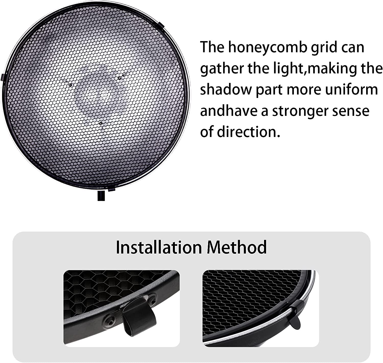 General Beauty Dish Diffuser Reflector with Grid 120 (120)