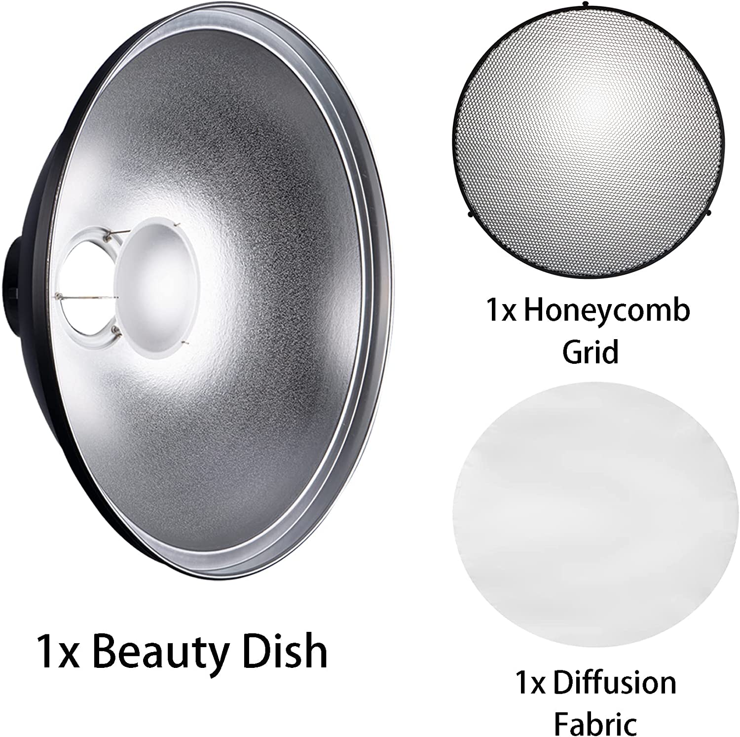 General Beauty Dish Diffuser Reflector with Grid 120 (120)