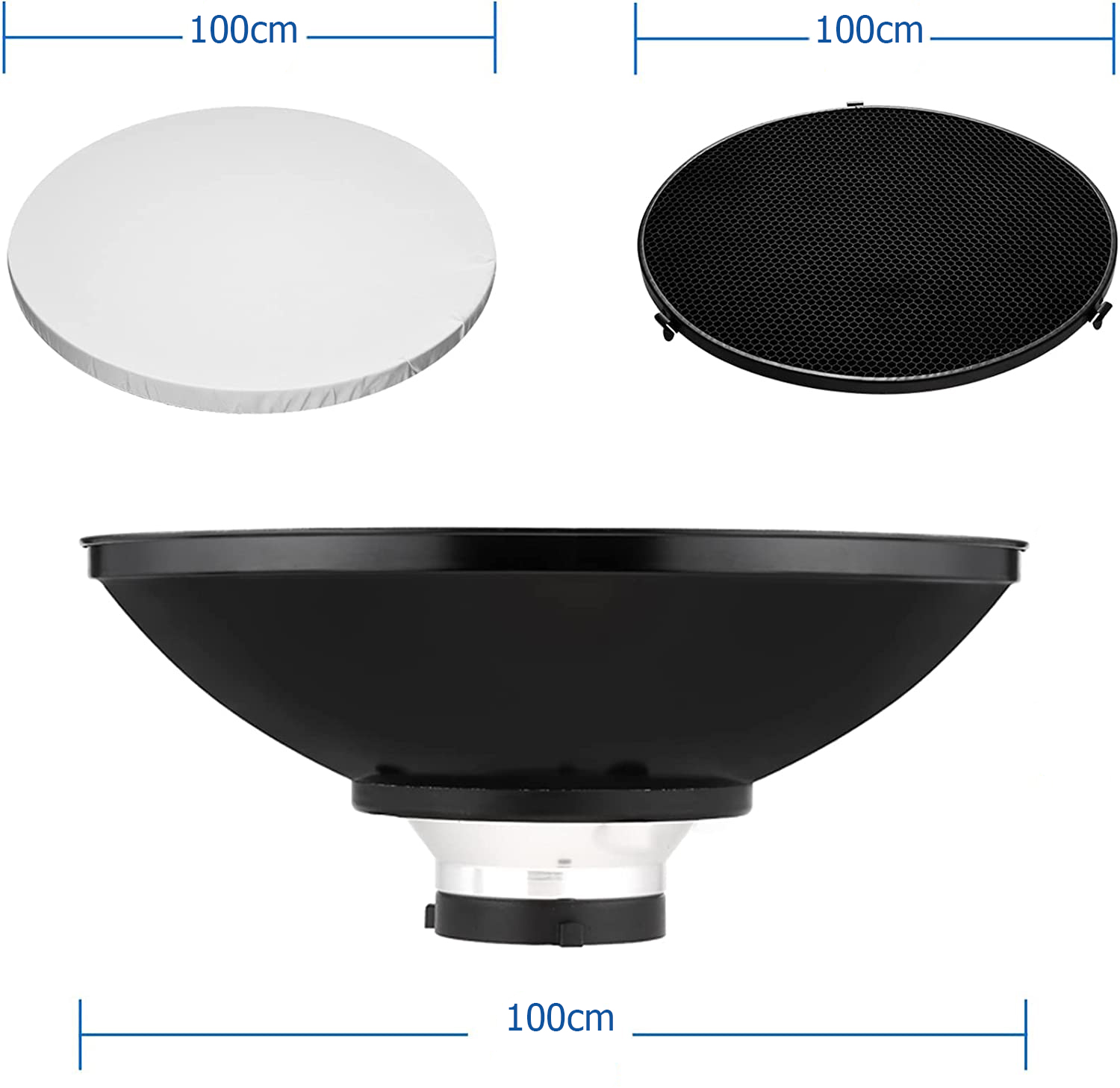 General Beauty Dish Diffuser Reflector with Grid 120 (120)