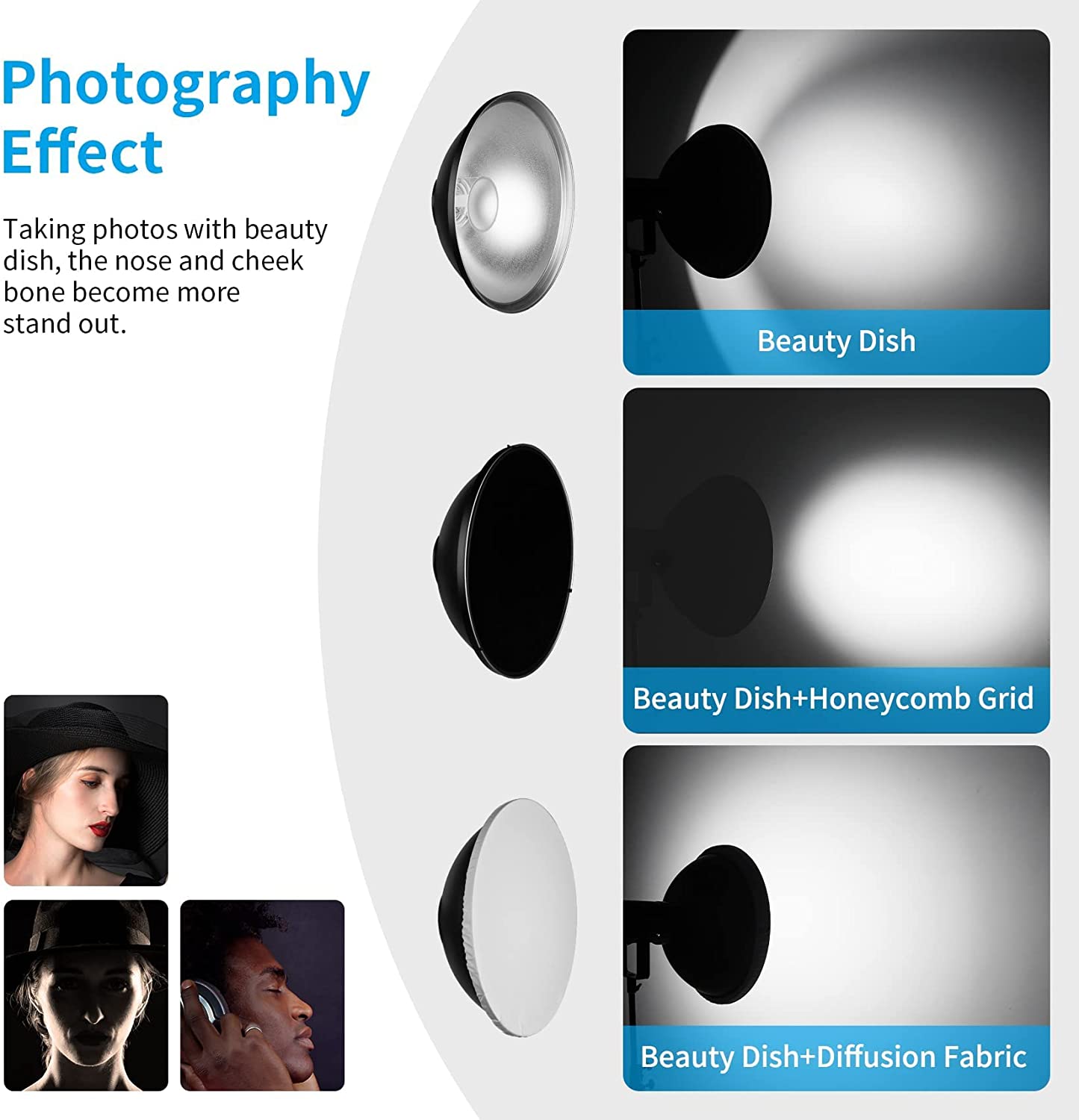 General Beauty Dish Diffuser Reflector with Grid 120 (120)