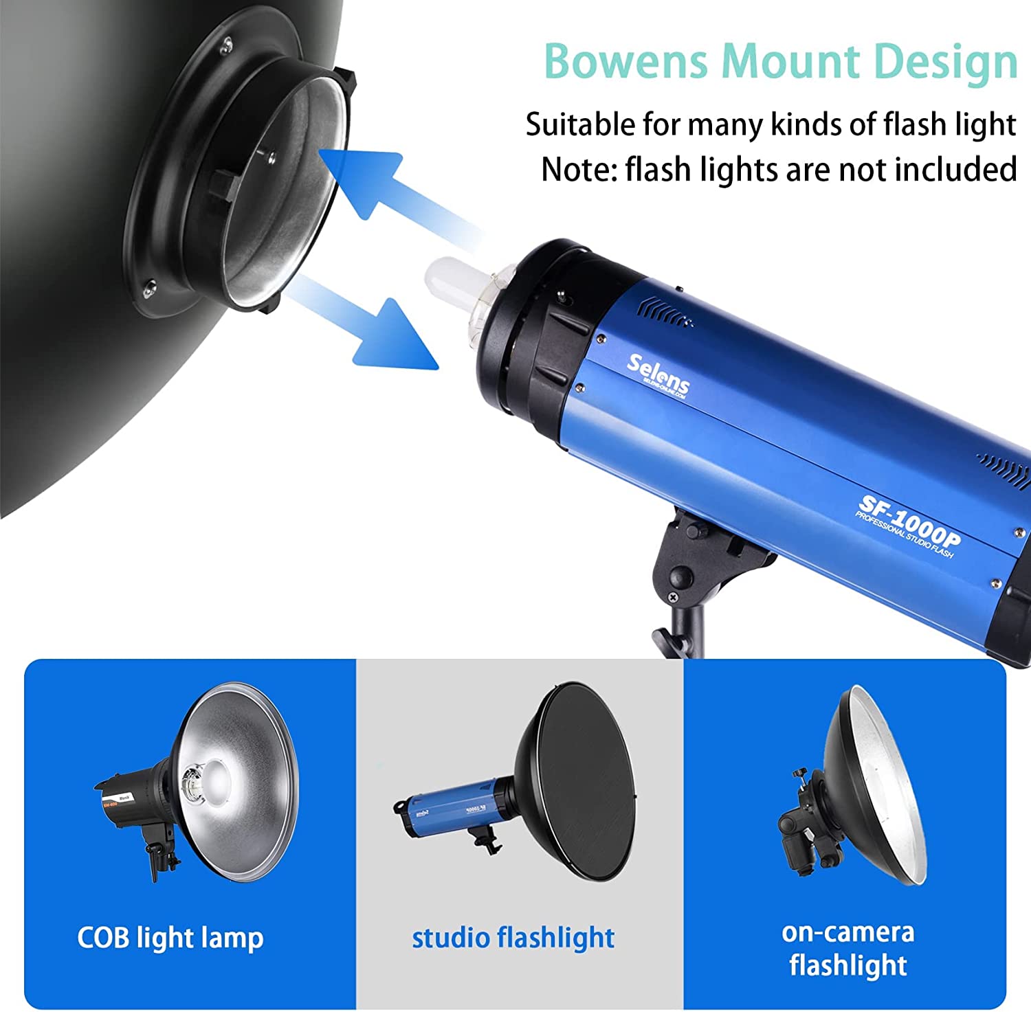 General Beauty Dish Diffuser Reflector with Grid 120 (120)