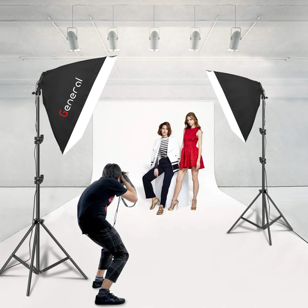 General 2 soft box with 5 lamp holder TL-5 kit