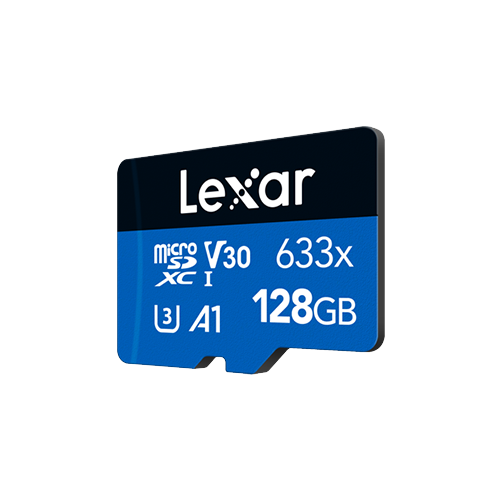 Lexar 128GB High-Performance 633x UHS-I microSDHC Memory Card