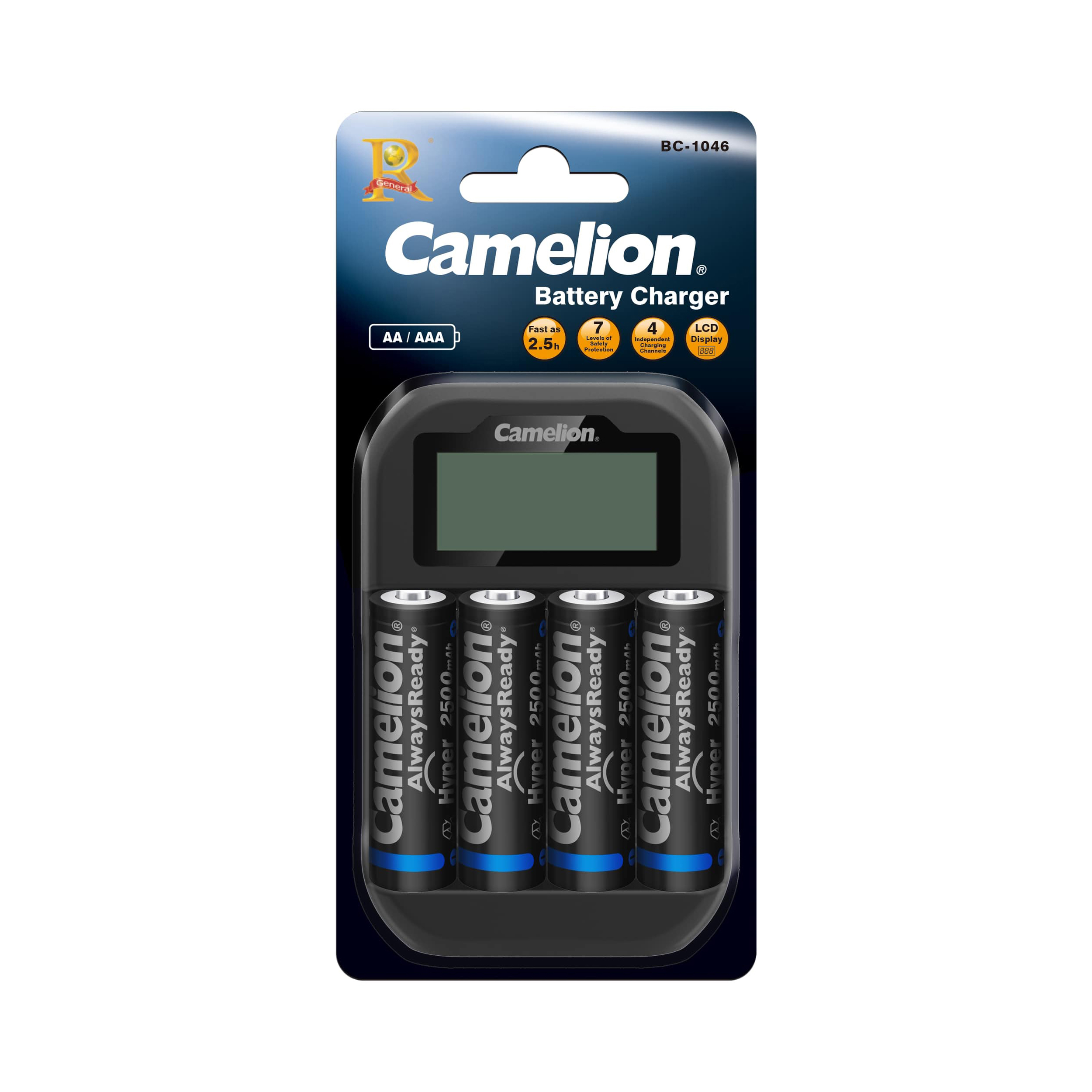Camelion Battery Charger BC 1046 + AA 2500mAh Bp4