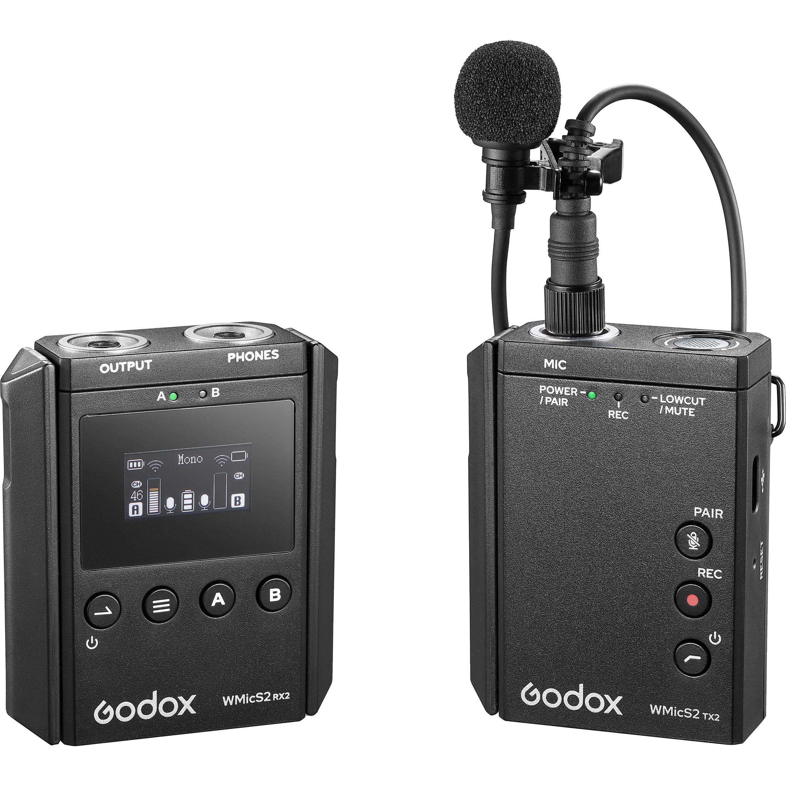 Godox WMic S2 K1 UHF Compact Wireless Microphone System