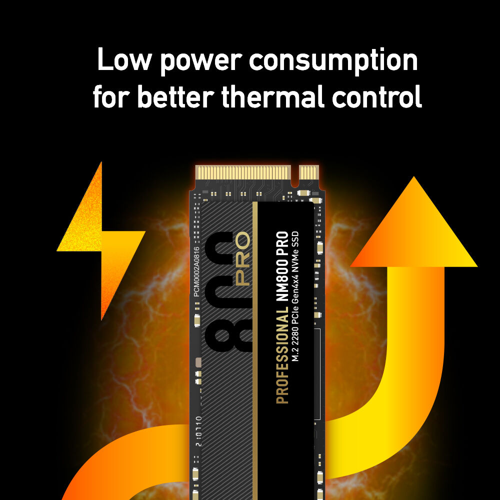 Lexar Professional 2TB NM800 PRO PCIe 4.0 x4 NVMe M.2 Internal SSD